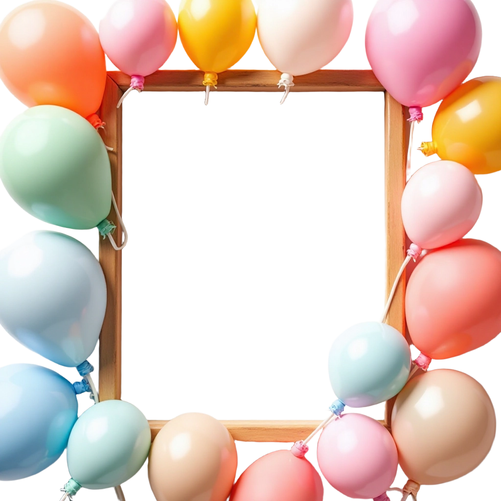 Colorful Balloon Frame